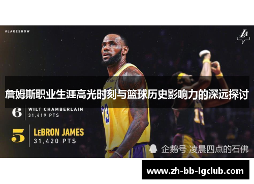 詹姆斯职业生涯高光时刻与篮球历史影响力的深远探讨